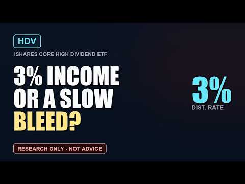 HDV ETF Review 2026: Is That Yield Real Income? (The Autopsy)