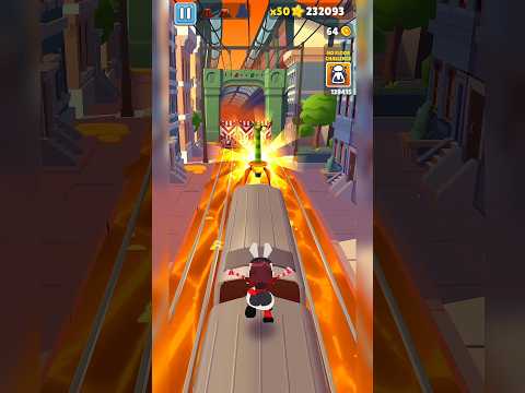 Bunny Betty Funny Roof Crash 😂 #subwaysurfers #gaming #shortsfeed