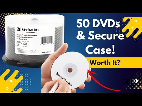 Secure DVD Storage + Review: 50 Blank Discs Tested!