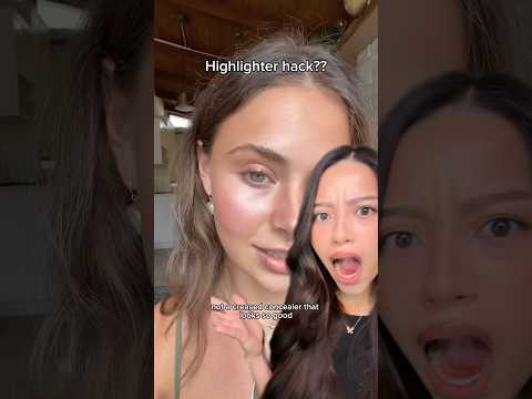What do we think of this highlighter hack?? Vc: @avashaw.ty on tiktok