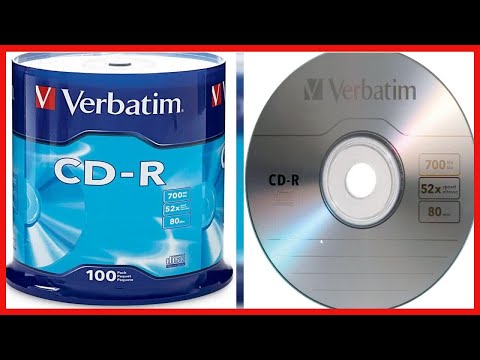 Verbatim CD R Blank Discs 700MB 80 Minutes 52X Recordable Disc for Data and Music   100pk Spindle