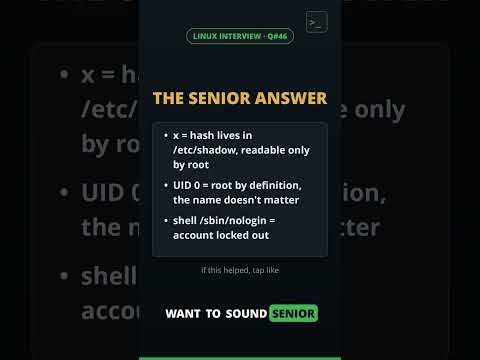 The x in /etc/passwd | where hashes really hide | Linux Interview Q#46 Part 2