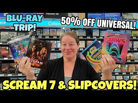 SCREAM 7 BLU-RAY HUNTING TRIP! 50% Off Universal Movies! Neon Slipcovers At Walmart!!!