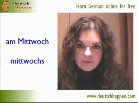 Learn German Vocabulary with Deutsch Happen days of the week