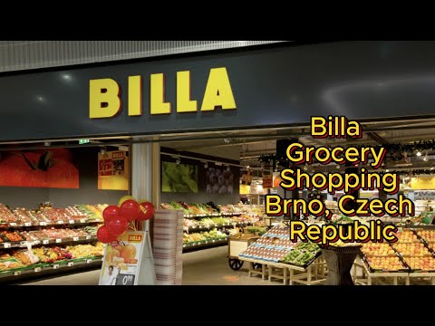 Billa Grocery Store Shopping - Brno Czech Republic - [S2 Ep15]