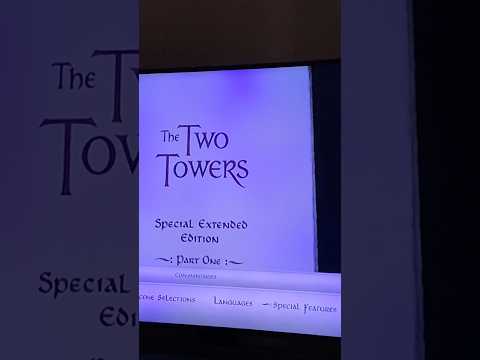 The Lord of the Rings The Two Towers Blu ray disc 1 menu part 2 short #thelordoftherings