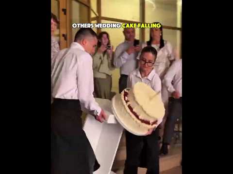 Wedding Cake Falling Reactions ❤️