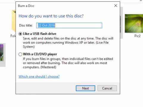 How to Burn Photos to a CD or DVD in Windows 10