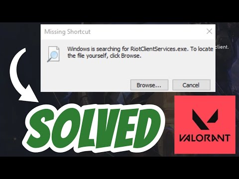 Windows is searching for riot client services.exe in Valorant SOLVED