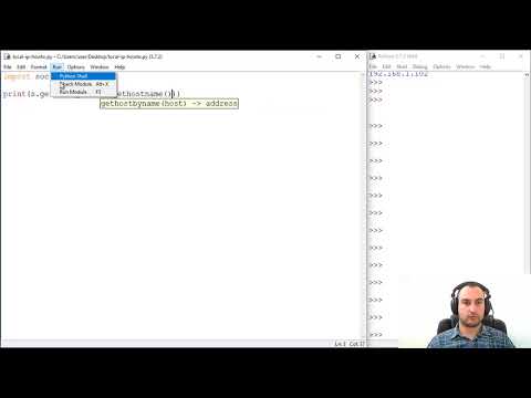 How To Get Real IP Address from Localhost Name with Python