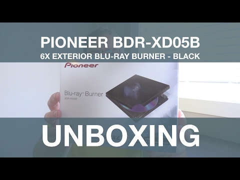 Blu Ray Burner Unboxing - Pioneer Slim External Blu Ray Writer BDR-XD05B (Black)