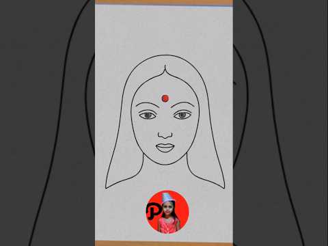 How to draw a Girl face Very Easy #girl #drawing #face