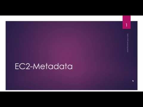 AWS tutorial-Part40:Lab16 | Metadata