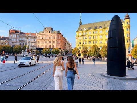 Brno Czechia 🇨🇿 — Moravian City Walking Tour| 4K HDR