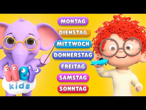 Die sieben Tage der Woche | Wochentagelied für Kinder | HeyKids Kinderlieder TV
